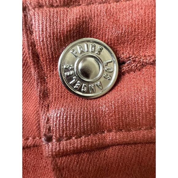 PAIGE Women's Leenah Ankle Patch Pockets Clay Sunset Luxe Coating Size 29 - Picture 16 of 16